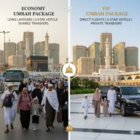 Umrah Packages from the UK: Economy vs. VIP