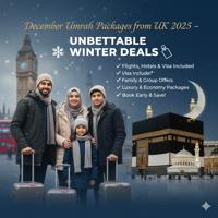 December Umrah Packages from UK 2025 – Unbeatable Winter Deals